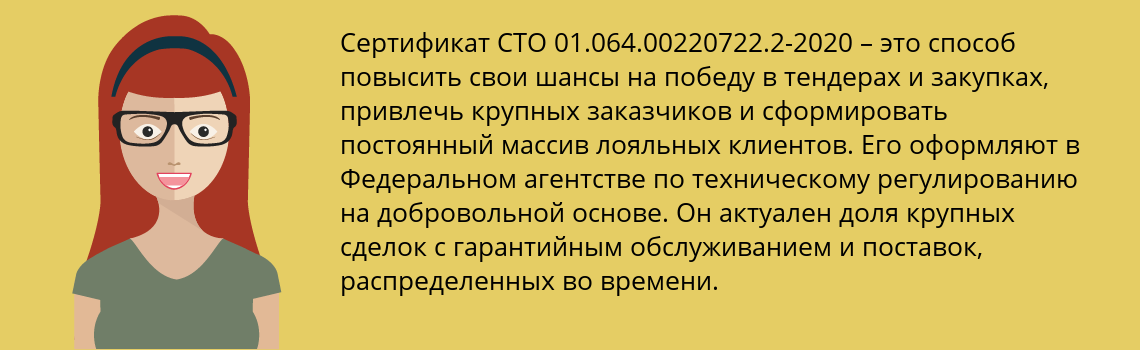 Получить сертификат СТО 01.064.00220722.2-2020 в Березовский